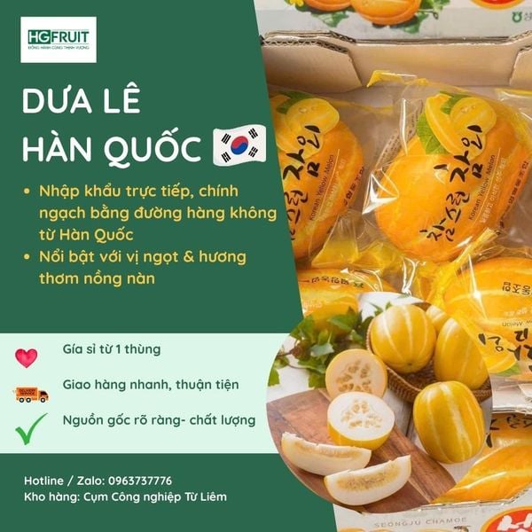  Dưa Lê Hàn Quốc 