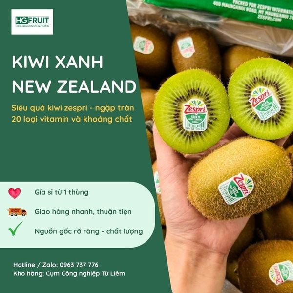 Kiwi xanh New Zealand nhập khẩu chính ngạch