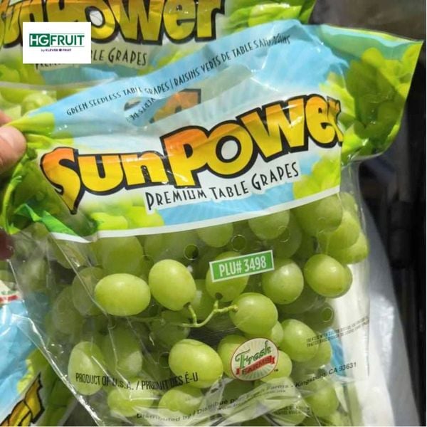 Nho Xanh Không Hạt Mỹ Sun Power
