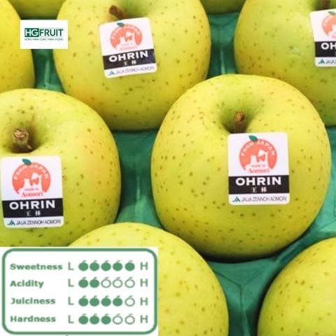  Táo Ohrin Nhật Bản - Dòng Táo Đặc Biệt Có Vị Dứa Và Lê 