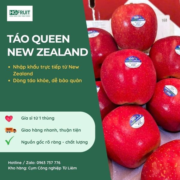 Táo queen sỉ giá tốt tại Hoàng Giang Fruit