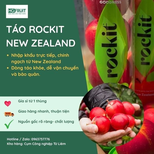Táo Rockit New Zealand nhập khẩu chính ngạch tại Hoàng Giang Fruit