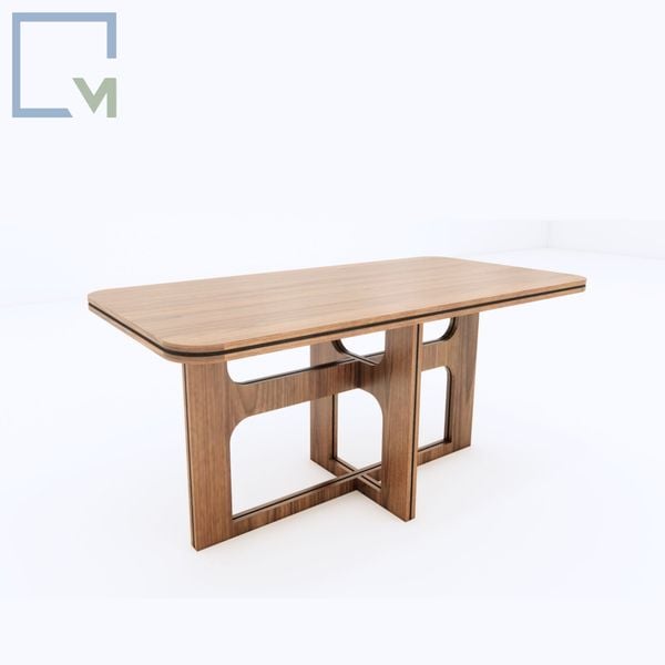 Bộ bàn ghế ăn gỗ 1m2 đến 1m8 (mã SP) Rattan V2 | Molago