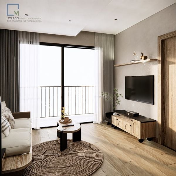 Bộ sofa kết hợp tủ tivi và tủ console CB003 Rattan | Molago