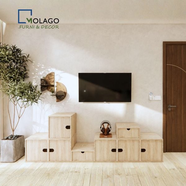 Bộ tủ gỗ xếp tầng đa năng (mã sp) Sakura | Molago