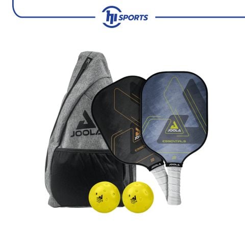 Set Vợt Essentials Xanh Dương Và Đen