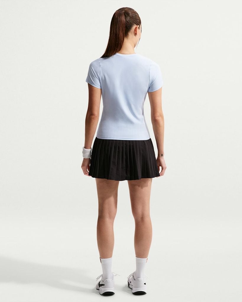 Áo Women's Dri-FIT Nike Short-Sleeve Tennis Top - Hydrogen Blue