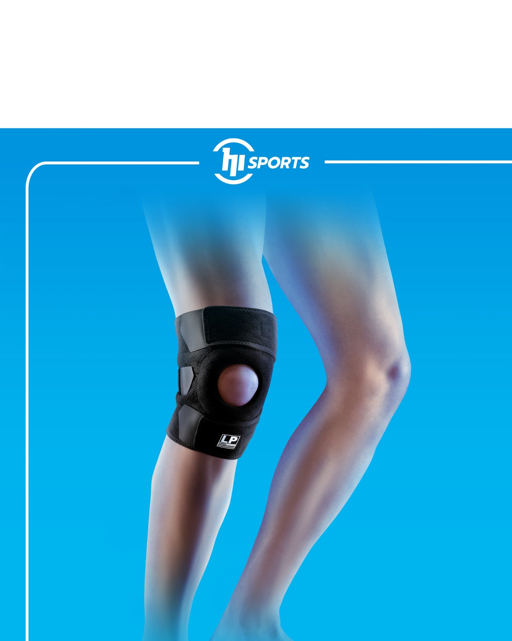 Đai cuốn ổn định bánh chè & giảm áp lực khớp gối (Lv.1) COOLPRENE™ X