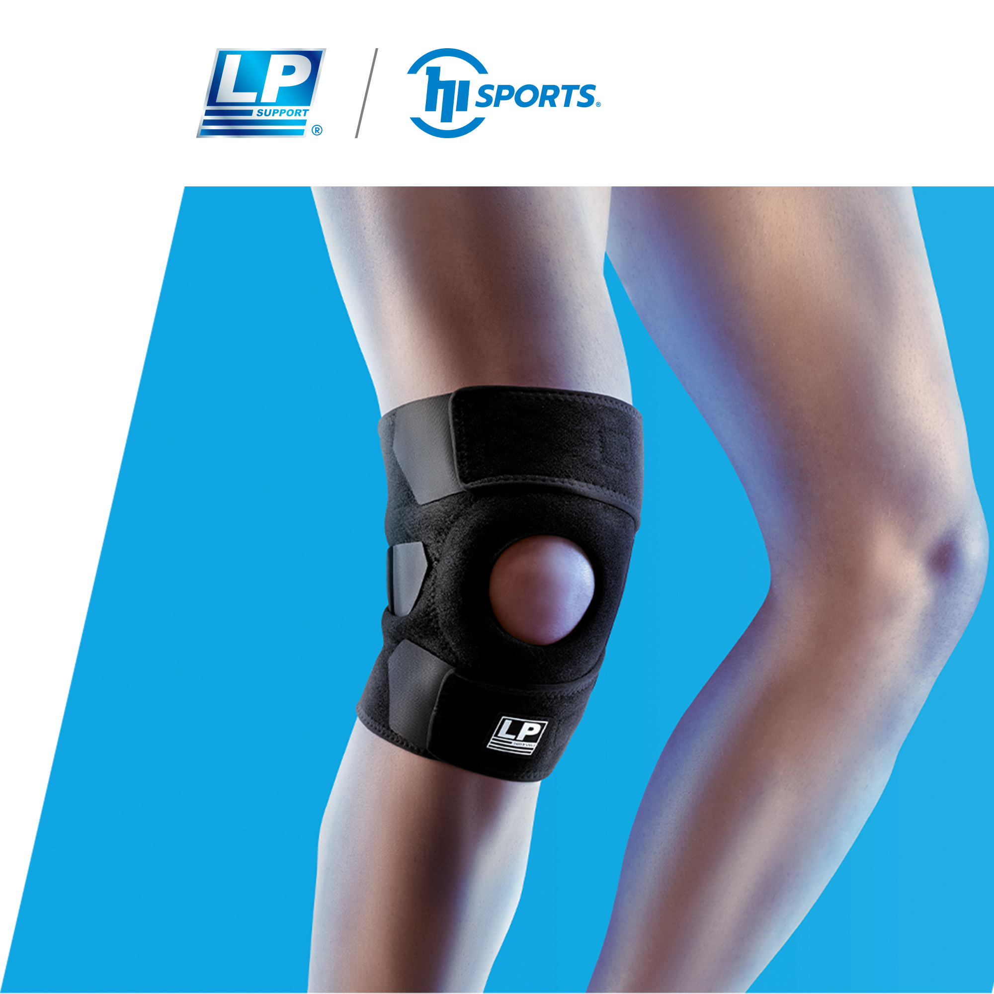 Đai cuốn ổn định bánh chè & giảm áp lực khớp gối (Lv.1) COOLPRENE™ X
