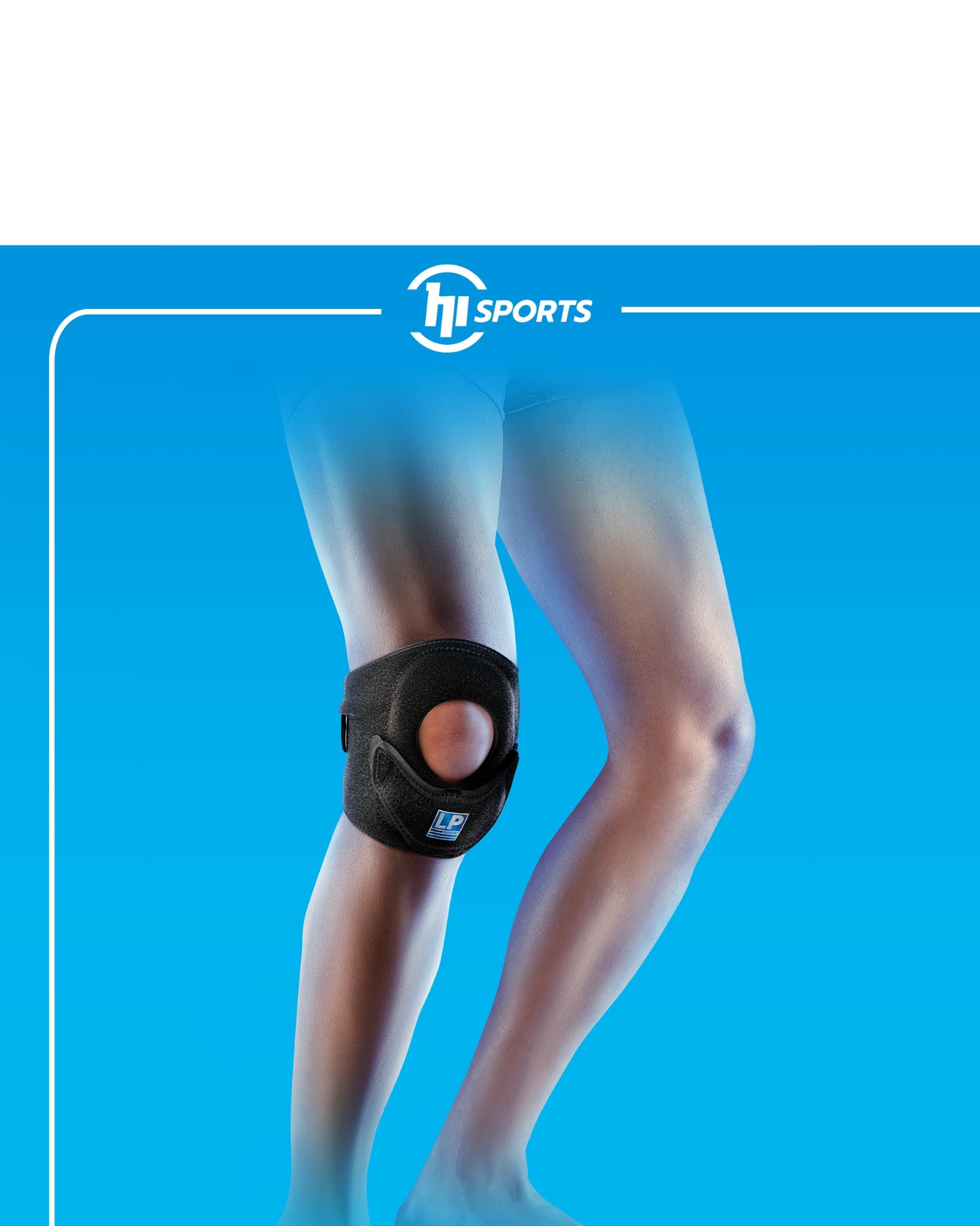 Đai Gối Chữ V Khóa Bánh Chè (Cầu Lông & Tennis) COOLPRENE™