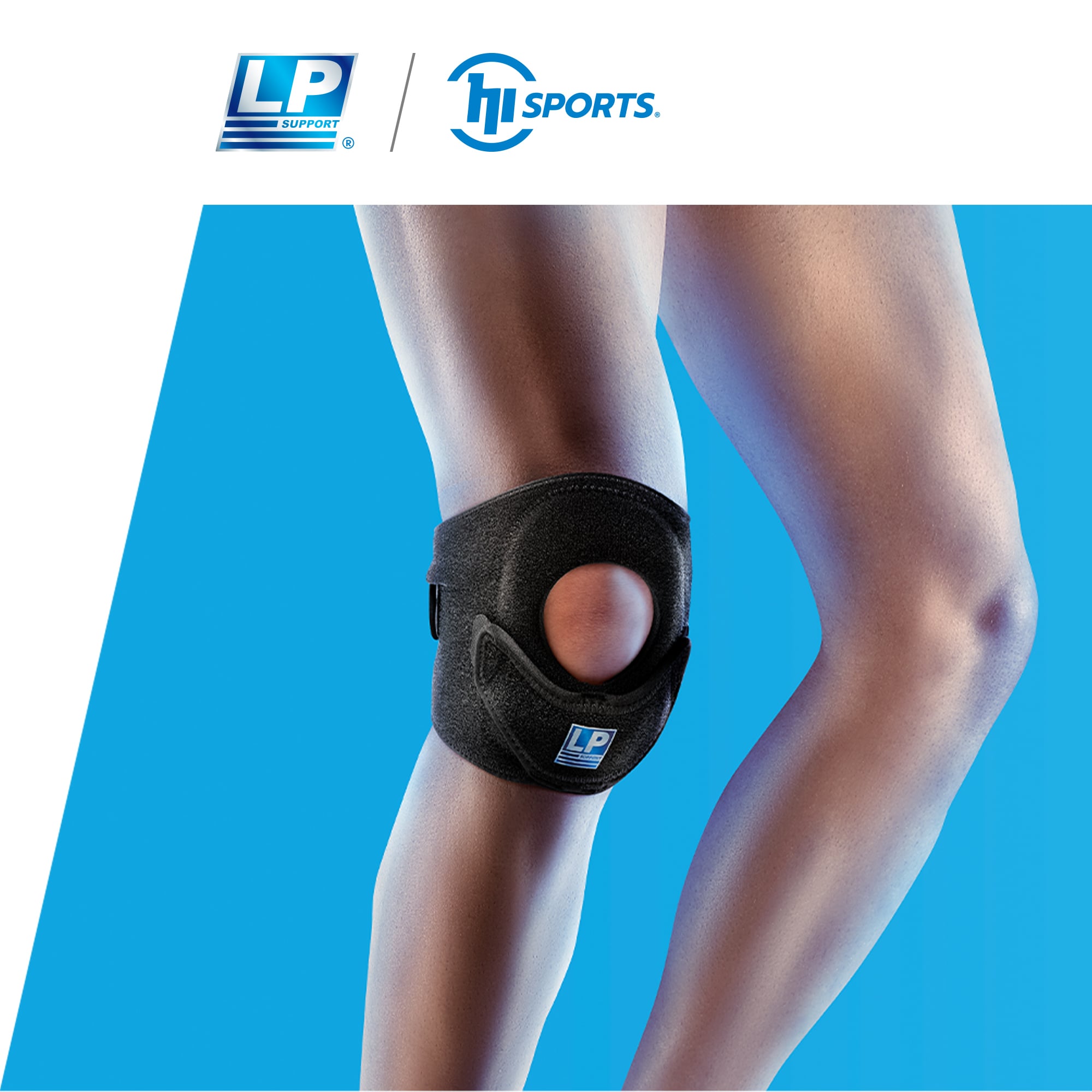 Đai Gối Chữ V Khóa Bánh Chè (Cầu Lông & Tennis) COOLPRENE™