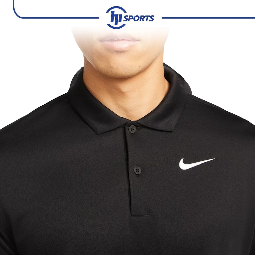 Áo Polo tay ngắn thể thao - MENS - AS M NKCT DF POLO SOLID-BLACK/WHITE
