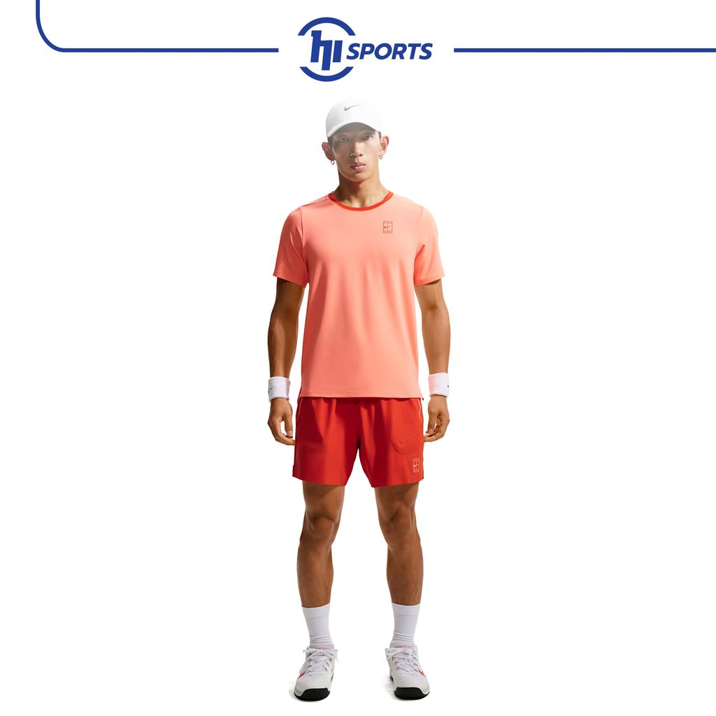 Áo tay ngắn thể thao - MENS - AS M NKCT DF ADVTG TOP - ATOMIC PINK