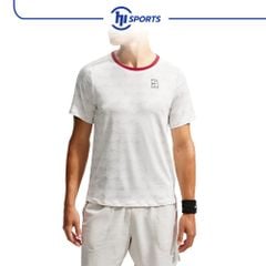 Áo tay ngắn thể thao - MENS - AS M NKCT DF ADVTG TOP PRT - LIGHT BONE/TOUGH RED/BLACK