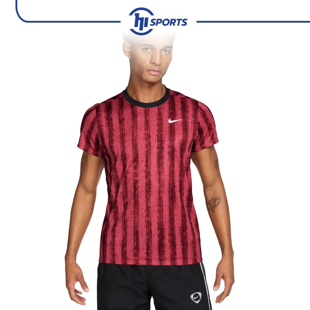 Áo tay ngắn thể thao - MENS - AS M NKCT DF VICTORY TOP PRT - BLACK/WHITE