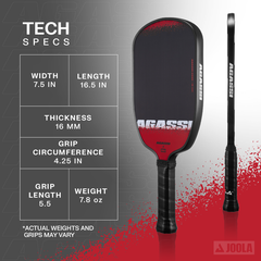Agassi Edge SS25 16mm