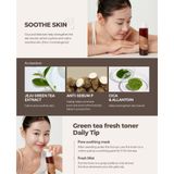  Combo 02 Nước hoa hồng Trà Xanh kiểm soát dầu và làm dịu cho da dầu mụn Isntree Green Tea Fresh Toner 200ml 