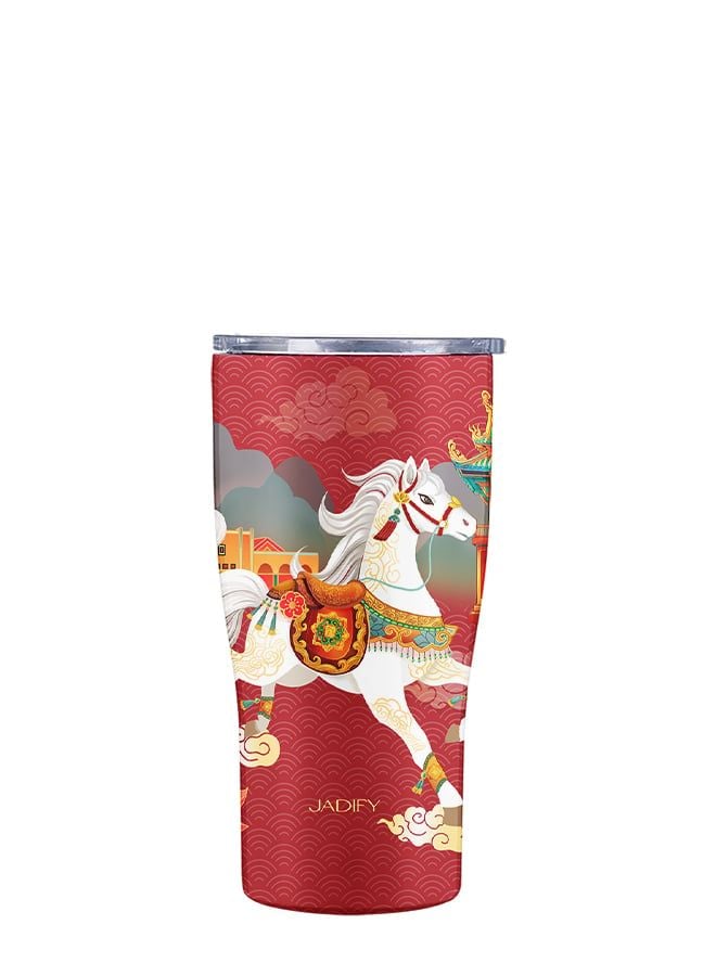  Ly Giữ Nhiệt Nhất Mã Tam Vùng - Classy Cup "One Horse, Three Lands" – 600ml - BST "Mã Diên Phúc" - Jadify 