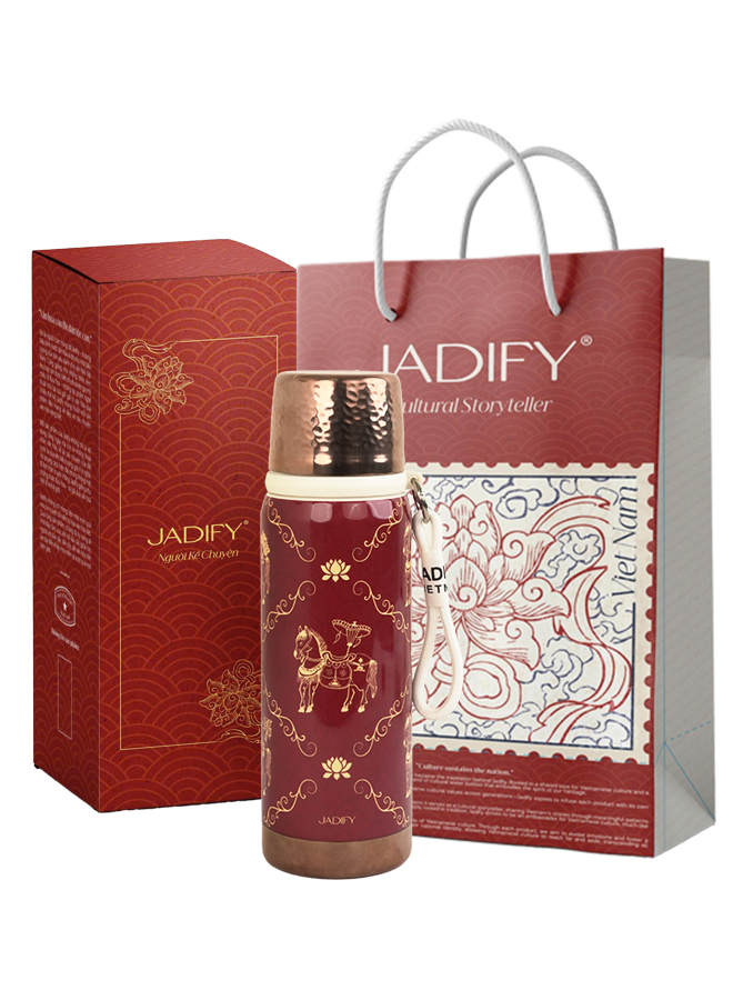  Bình Giữ Nhiệt "Họa Sắc Đông Hồ" - Luxy Bottle "Dong Ho Year of the Horse" – 700ml - BST Mã Diên Phúc - Jadify 