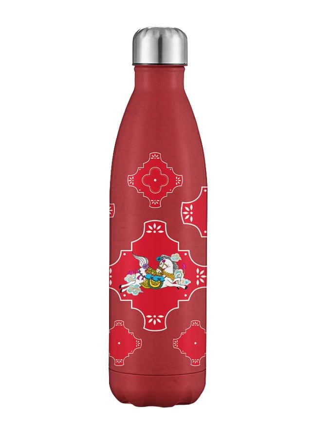  Bình Giữ Nhiệt Sắc Mã Kim Hoàng - Wavy Bottle "Colors of the Kim Hoang Horse" – 750ml - BST "Mã Diên Phúc" - Jadify 