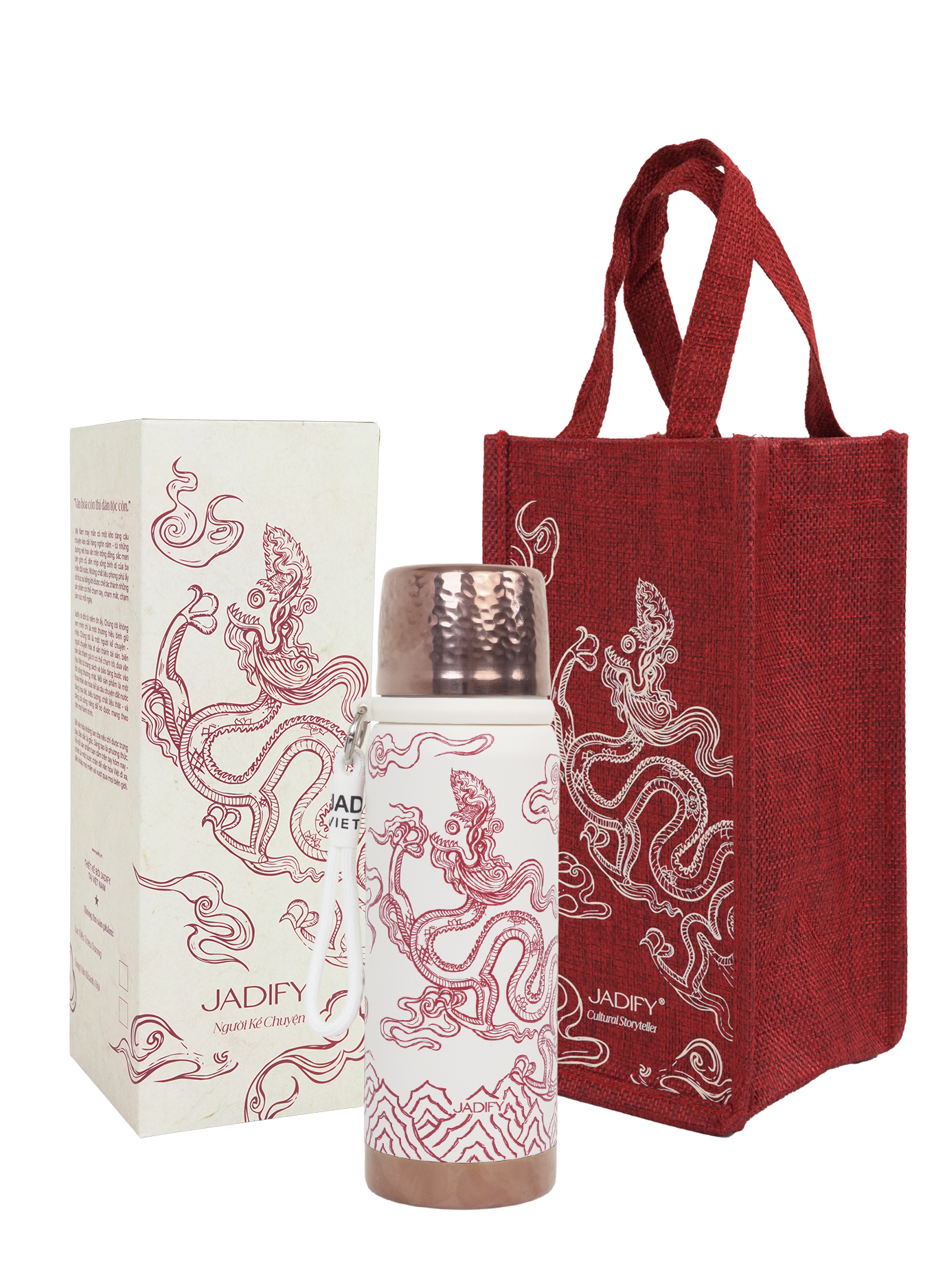  Bình Giữ Nhiệt Long Vân Khánh Hội - Luxy Bottle Dragon In Clouds – 700ml - Jadify 
