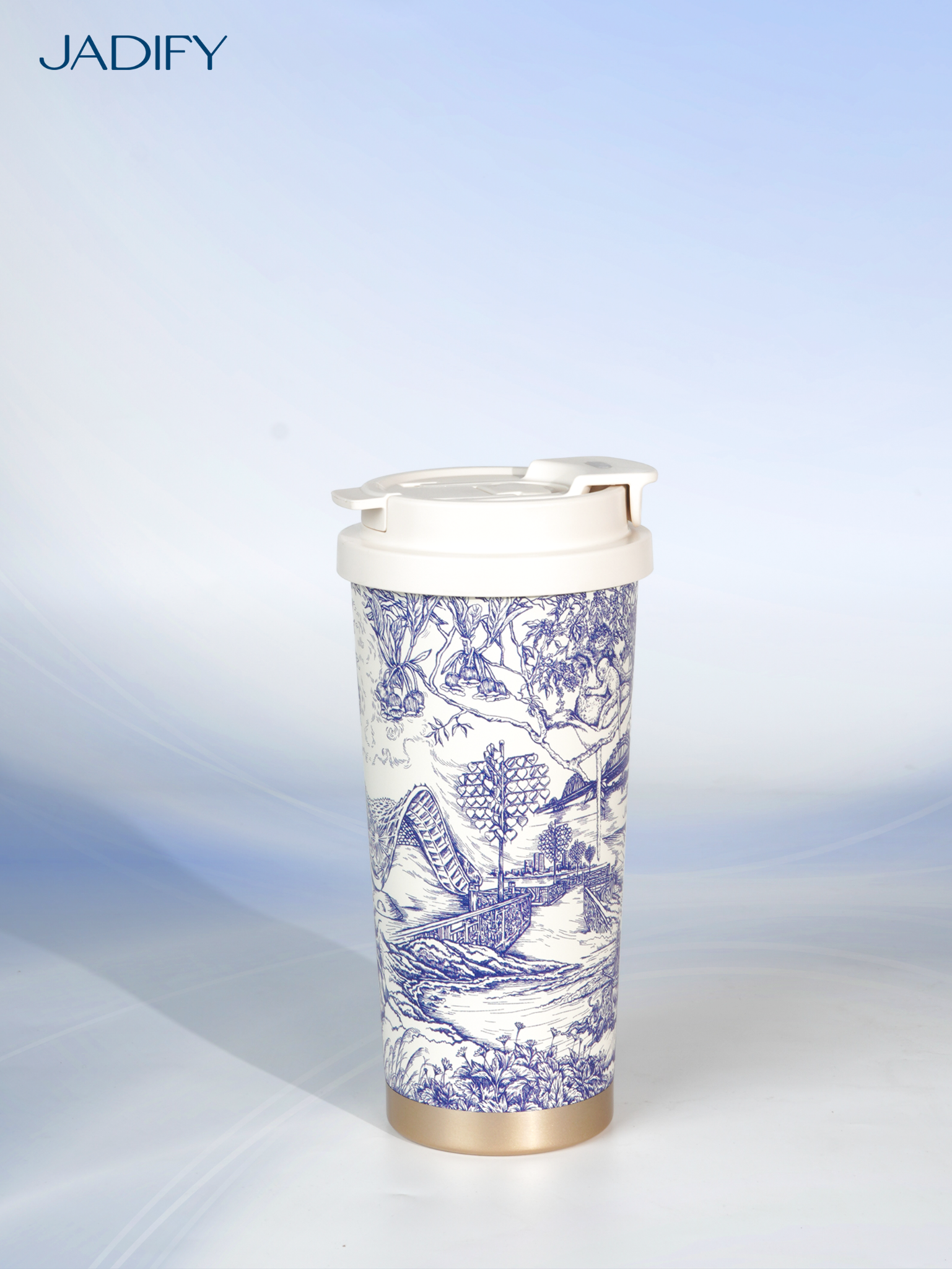  Ly Giữ Nhiệt Cao Cấp - Vi Vu Đà Nẵng - Arty Cup Exploring Da Nang - 520ml - Jadify 