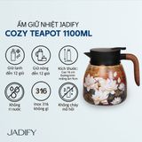  Ấm Giữ Nhiệt Hoa Sen Hạ Hoàng - Golden Summer Cozy Teapot - BST Tứ Thời Họa Liên - 1.1L - Jadify 