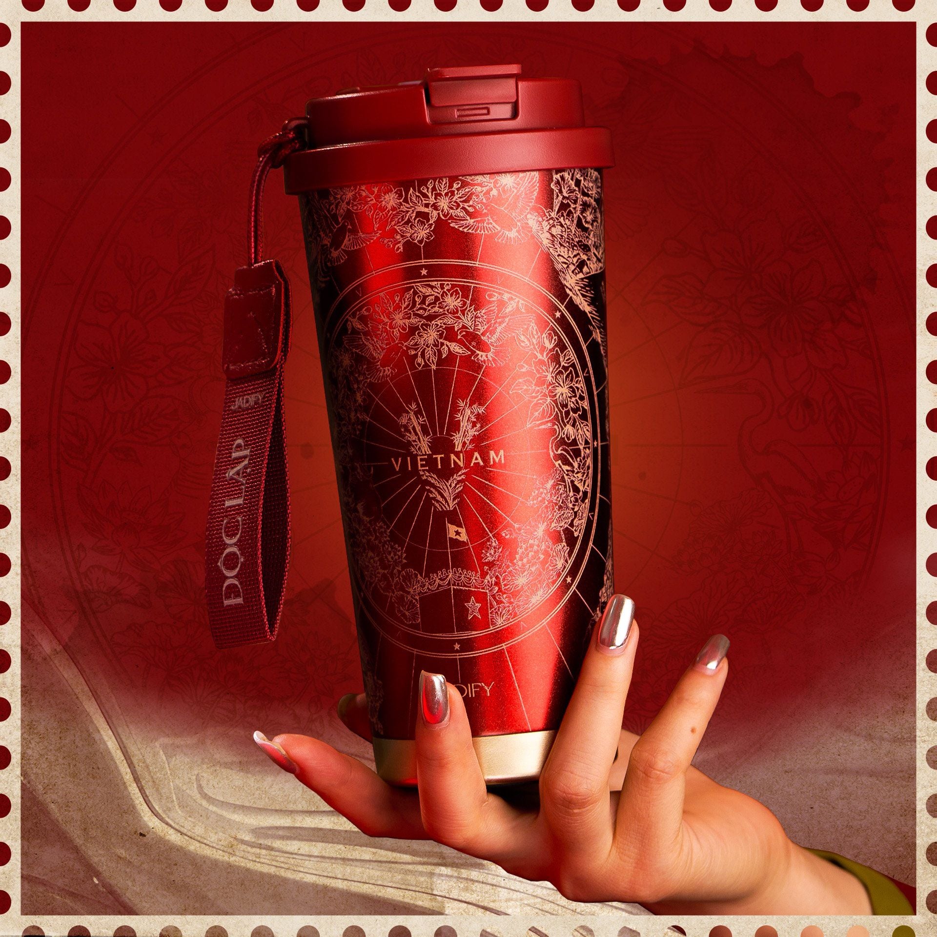  Bộ Quà Tặng Ly Giữ Nhiệt Arty Cup "Việt Nam Độc Lập" - Phiên Bản Giới Hạn - 520ml - Jadify 