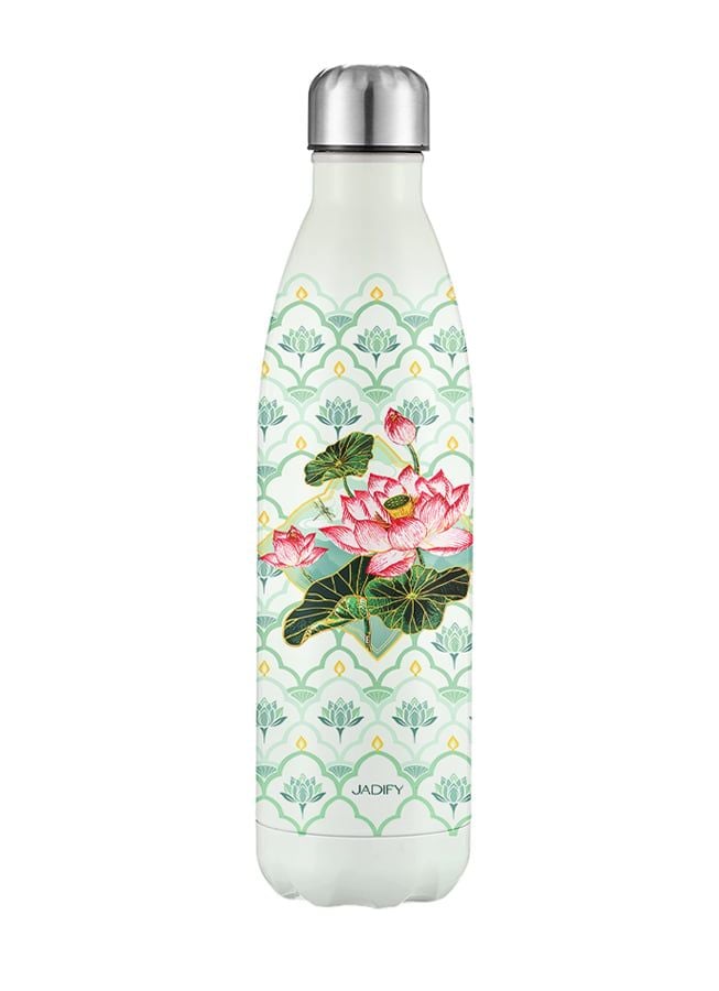  Bình Giữ Nhiệt Hoa Sen - Liên Hoa Đồng Tụ - Wavy Bottle "Lotus Convergence" – 750ml - Jadify 