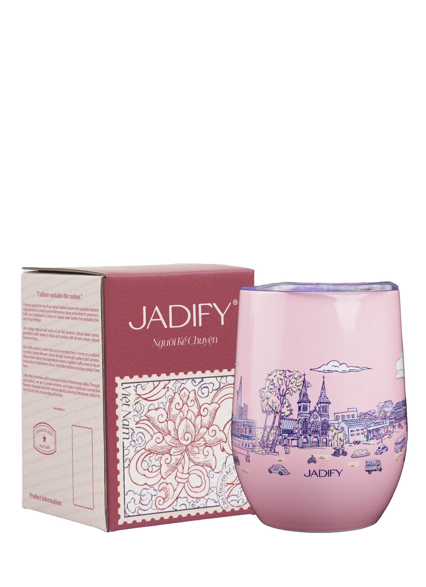  Cốc Giữ Nhiệt Ký Ức Sài Gòn - Eggy Cup Echoes Of Saigon - 350ml - Jadify 