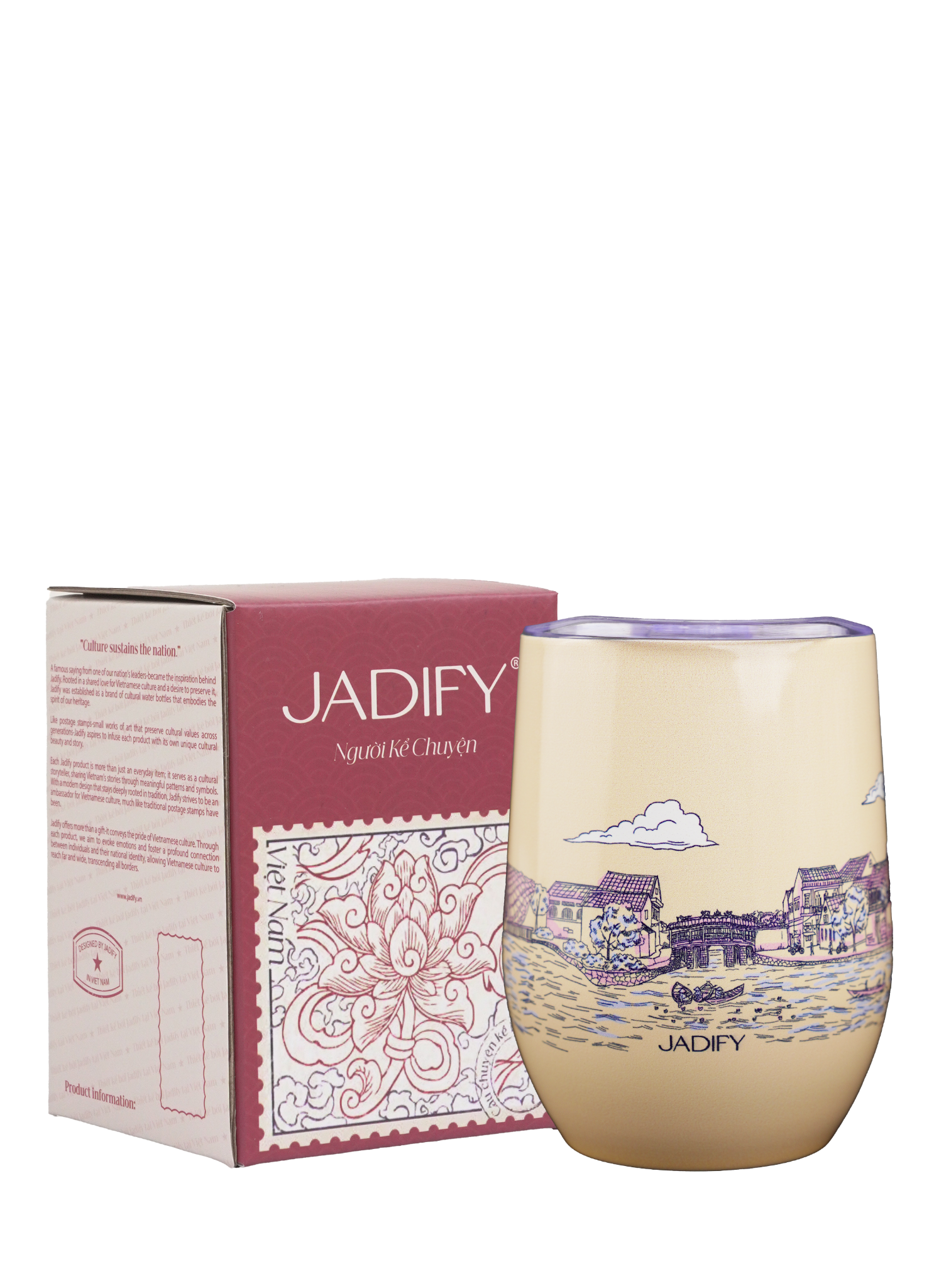  Cốc Giữ Nhiệt Ký Ức Miền Trung - Eggy Cup Echoes Of Central Heritage - 350ml - Jadify 