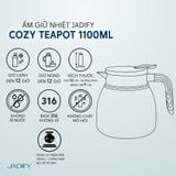  Bộ Ấm Chén Trà Hoa Sen "Tứ Thời Họa Liên" - Đông Bích - Sapphire Winter Tea Set - Jadify 