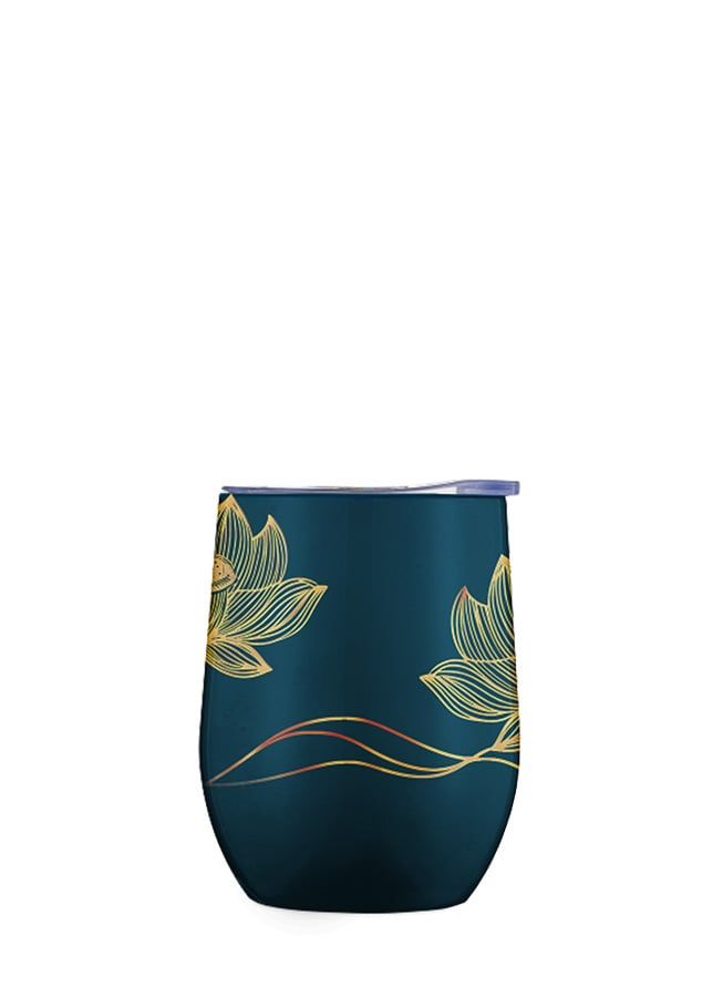  Cốc Giữ Nhiệt Hoa Sen - Dạ Sen Nguyệt Ảnh  - Eggy Cup Midnight – 350ml - Jadify 