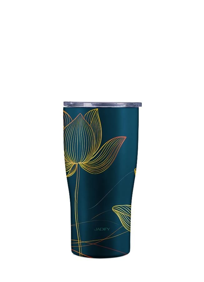  Ly Giữ Nhiệt Hoa Sen - Dạ Sen Nguyệt Ảnh - Classy Cup Midnight – 600ml - Jadify 