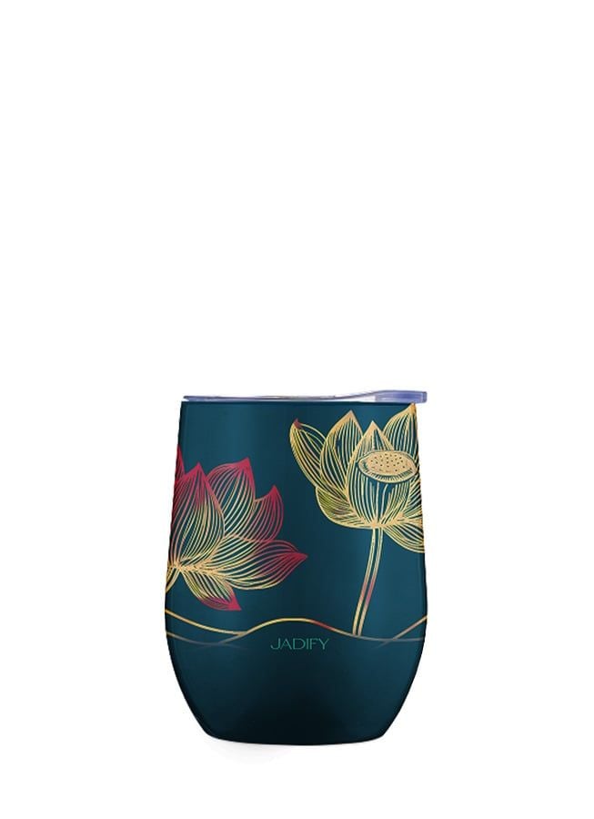  Cốc Giữ Nhiệt Hoa Sen - Dạ Sen Nguyệt Ảnh  - Eggy Cup Midnight – 350ml - Jadify 