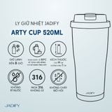  Bộ Quà Tặng Ly Giữ Nhiệt Arty Cup "Việt Nam Độc Lập" - Phiên Bản Giới Hạn - 520ml - Jadify 