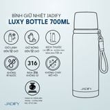  Bình Giữ Nhiệt Liên Hoa Đồng Tụ - Luxy Bottle "Lotus Convergence" – 700ml - Jadify 