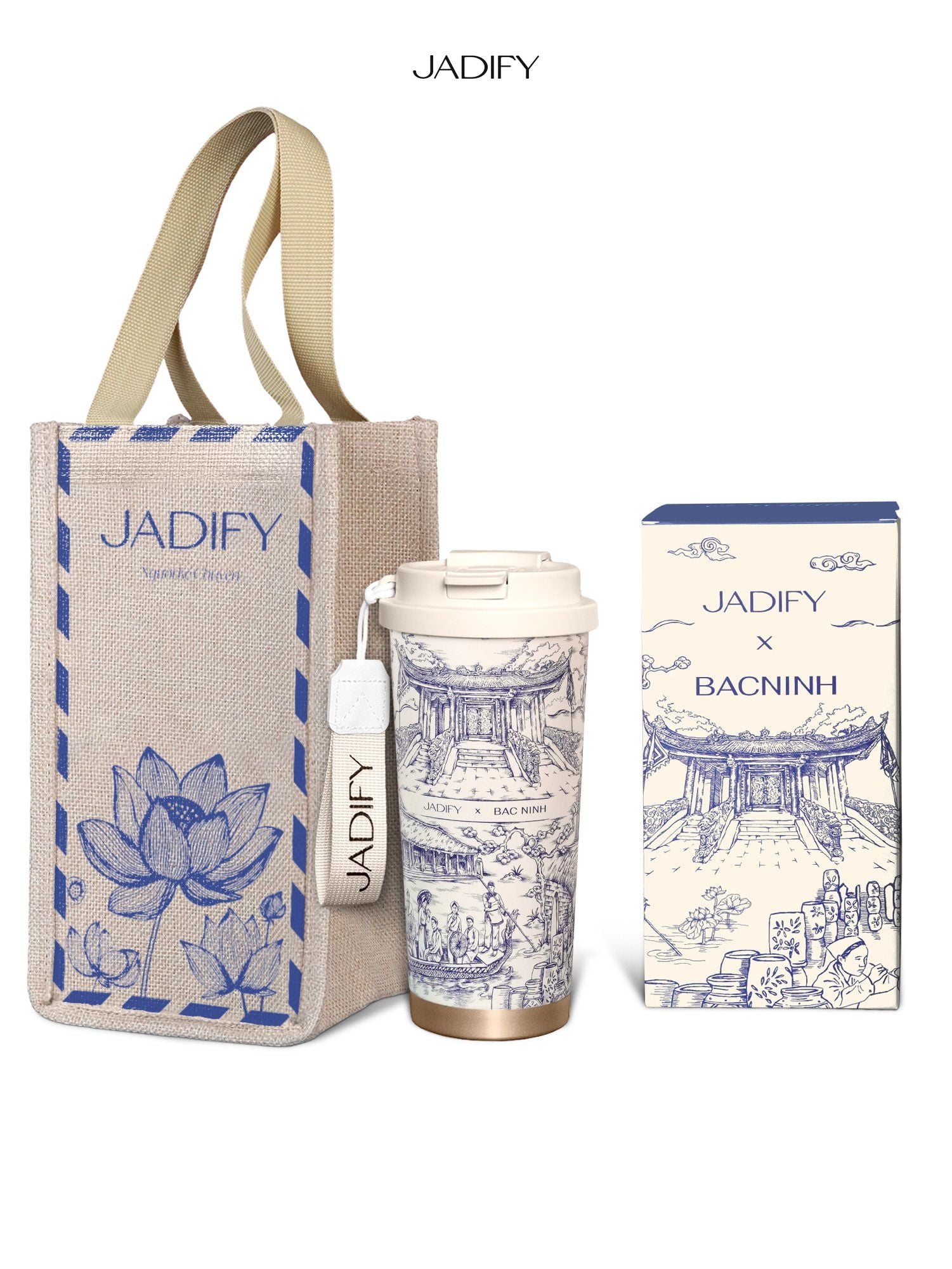  Ly Giữ Nhiệt Cao Cấp - Thanh Sắc Bắc Ninh - Arty Cup Tones Of Bac Ninh - 520ml - Jadify 