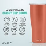  Ly Giữ Nhiệt Ngũ Hành Kỳ Bảo - Thổ Điển Quy – Classy Cup The Earthly Turtle - 600ml - Jadify 