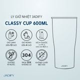  Ly Giữ Nhiệt Ngũ Hành Kỳ Bảo - Thổ Điển Quy – Classy Cup The Earthly Turtle - 600ml - Jadify 