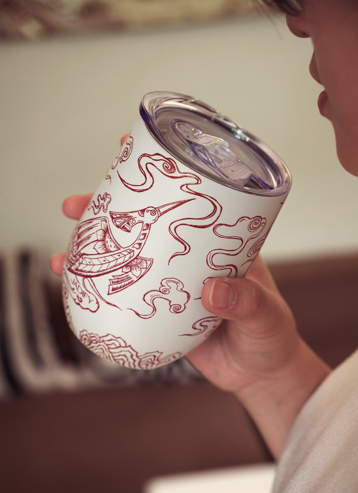  Cốc Giữ Nhiệt Lạc Điểu Triêu Dương - Eggy Cup Lạc Bird At Dawn - 350ml - Jadify 