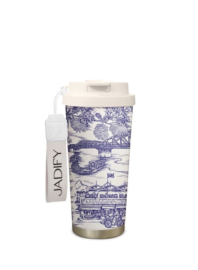  Ly Giữ Nhiệt Cao Cấp - Chạm Dấu Cố Đô - Arty Cup The Hue Imprint - 520ml - Jadify 