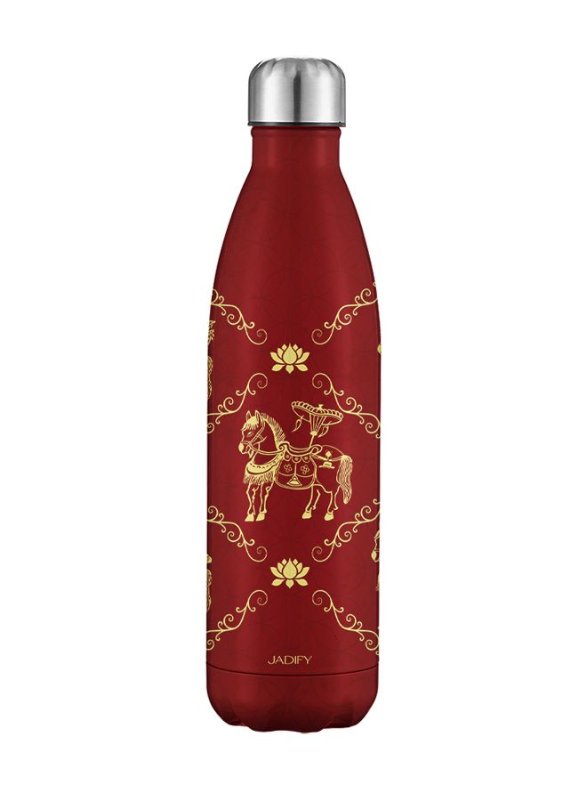  Bình Giữ Nhiệt Họa Sắc Đông Hồ - Wavy Bottle "Dong Ho Year of the Horse" – 750ml - BST "Mã Diên Phúc" - Jadify 
