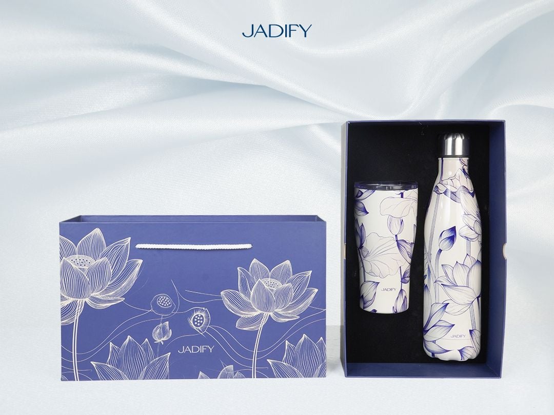  Hộp Quà Tặng Hoa Sen Kèm Quai Xách 