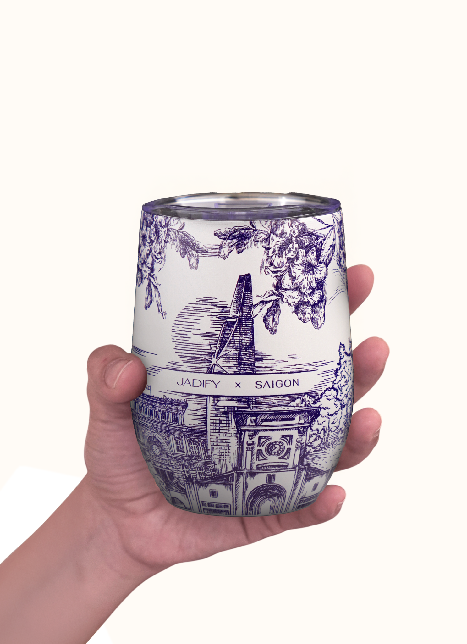  Cốc Giữ Nhiệt Loanh Quanh Sài Gòn - Eggy Cup Wandering Saigon - 350ml - Jadify 