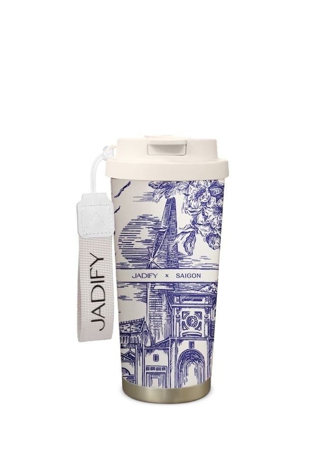 Ly Giữ Nhiệt Cao Cấp - Loanh Quanh Sài Gòn - Arty Cup Wandering Saigon - 520ml - Jadify 