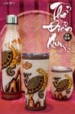  Bình Giữ Nhiệt Ngũ Hành Kỳ Bảo – Thổ Điển Quy – Wavy Bottle The Earthly Turtle - 750ml - Jadify 