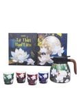  Bộ Ấm Chén Trà Hoa Sen "Tứ Thời Họa Liên" - Xuân Diệp - Emerald Spring Tea Set - Jadify 