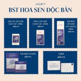  Bình Giữ Nhiệt Hoa Sen - Vân Lam Liên Phúc - Wavy Bottle Blessed Blue Lotus – 750ml - Jadify 
