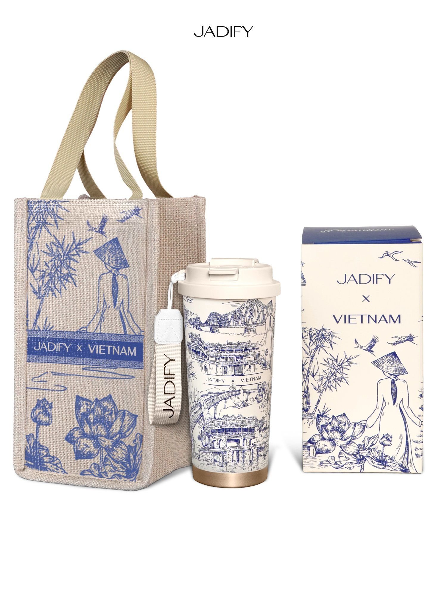  Ly Giữ Nhiệt Cao Cấp - Một Dải Việt Nam - Arty Cup Across Viet Nam - 520ml - Jadify 